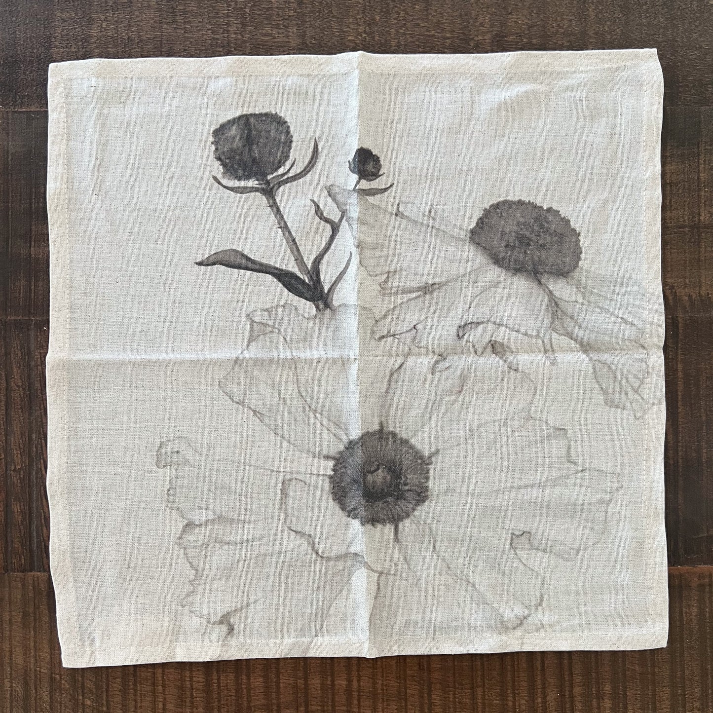 Pack Servilletas Botanica Crudo Negro