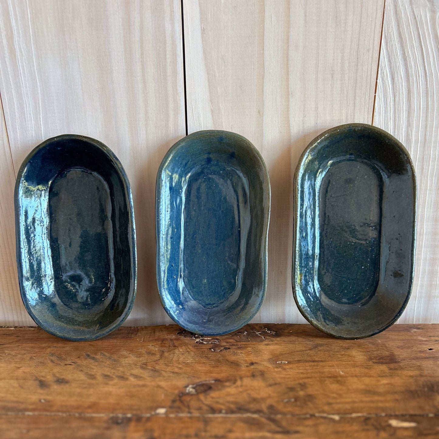 Platos Ovalados Azul marino