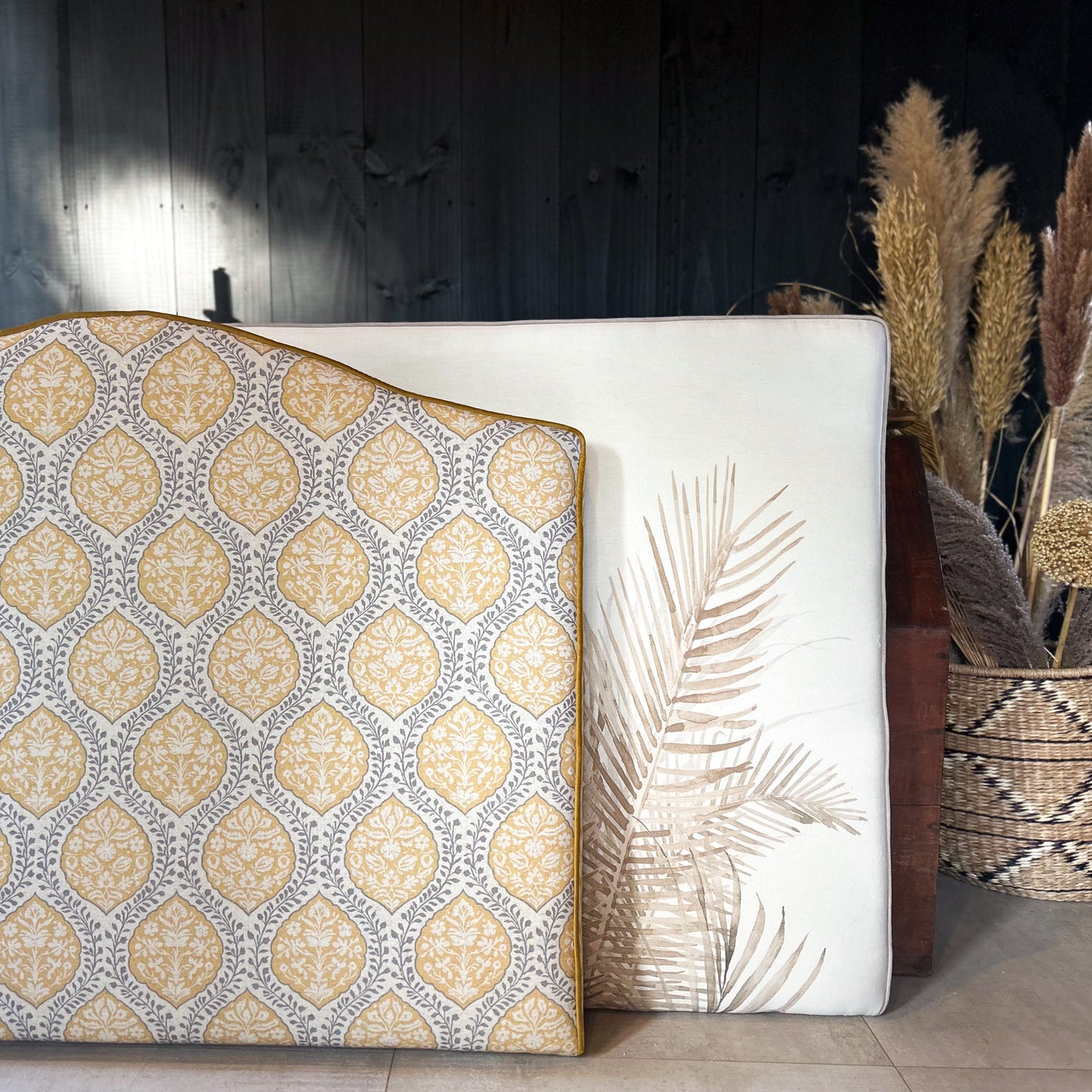 Respaldo 1.5 plaza - Enredadera amarillo