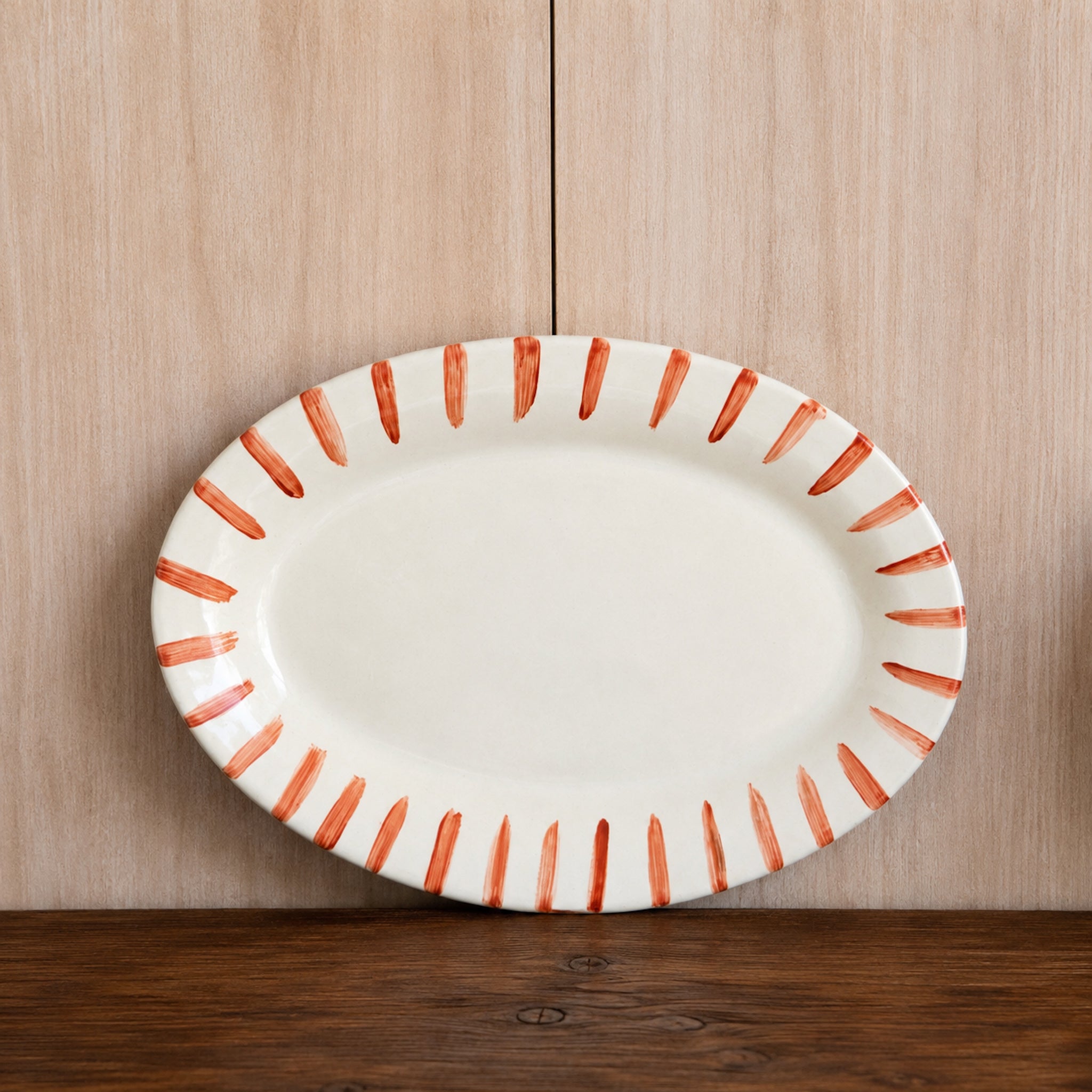Plato Ovalado Pintado a Mano
