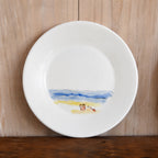 Plato Playa Pintado a Mano 20cm