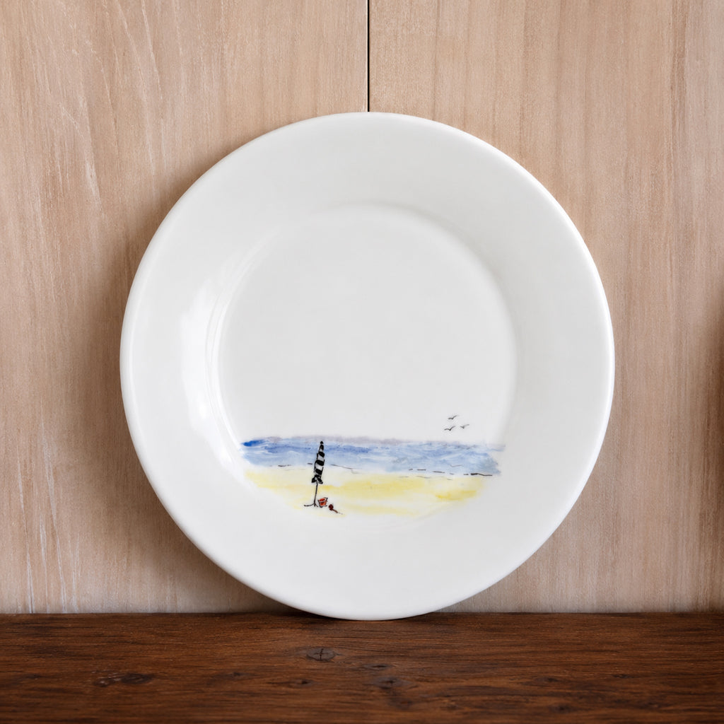 Plato Playa Pintado a Mano 20cm