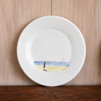 Plato Playa Pintado a Mano 20cm