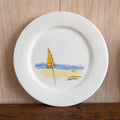 Plato Playa Pintado a Mano 27cm