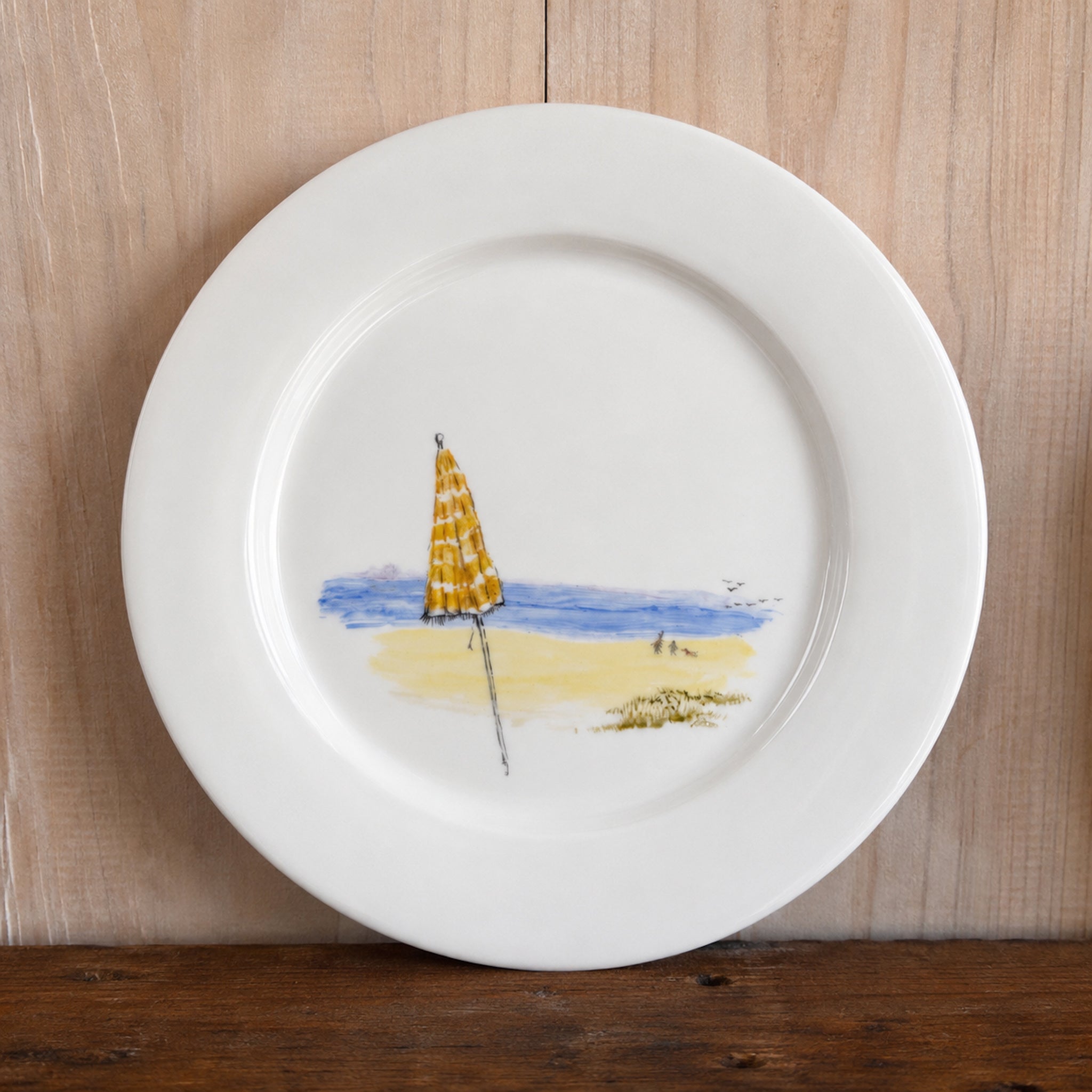 Plato Playa Pintado a Mano 27cm
