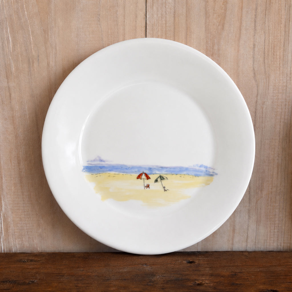 Plato Playa Pintado a Mano 20cm