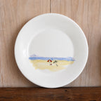 Plato Playa Pintado a Mano 20cm