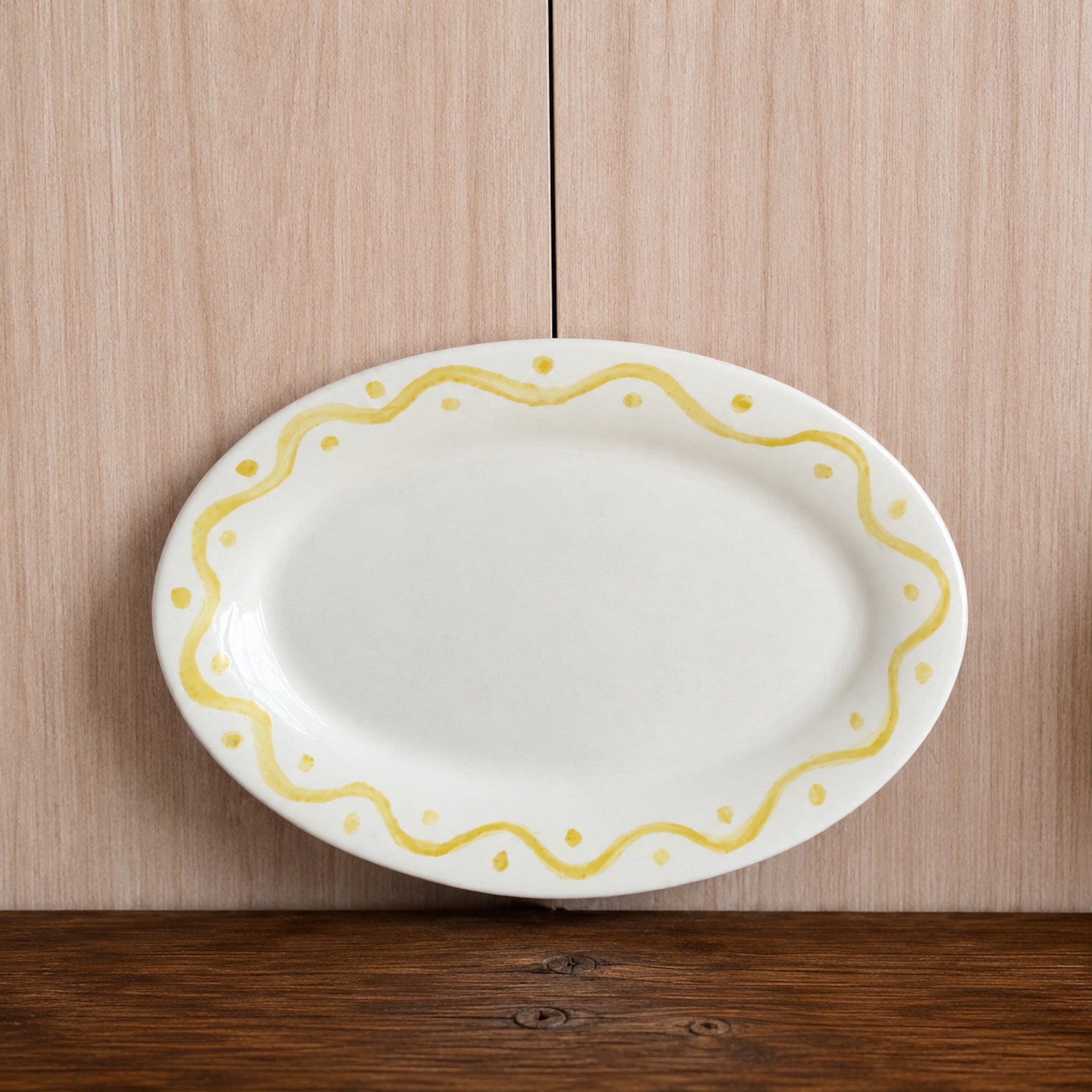 Plato Ovalado Pintado a Mano