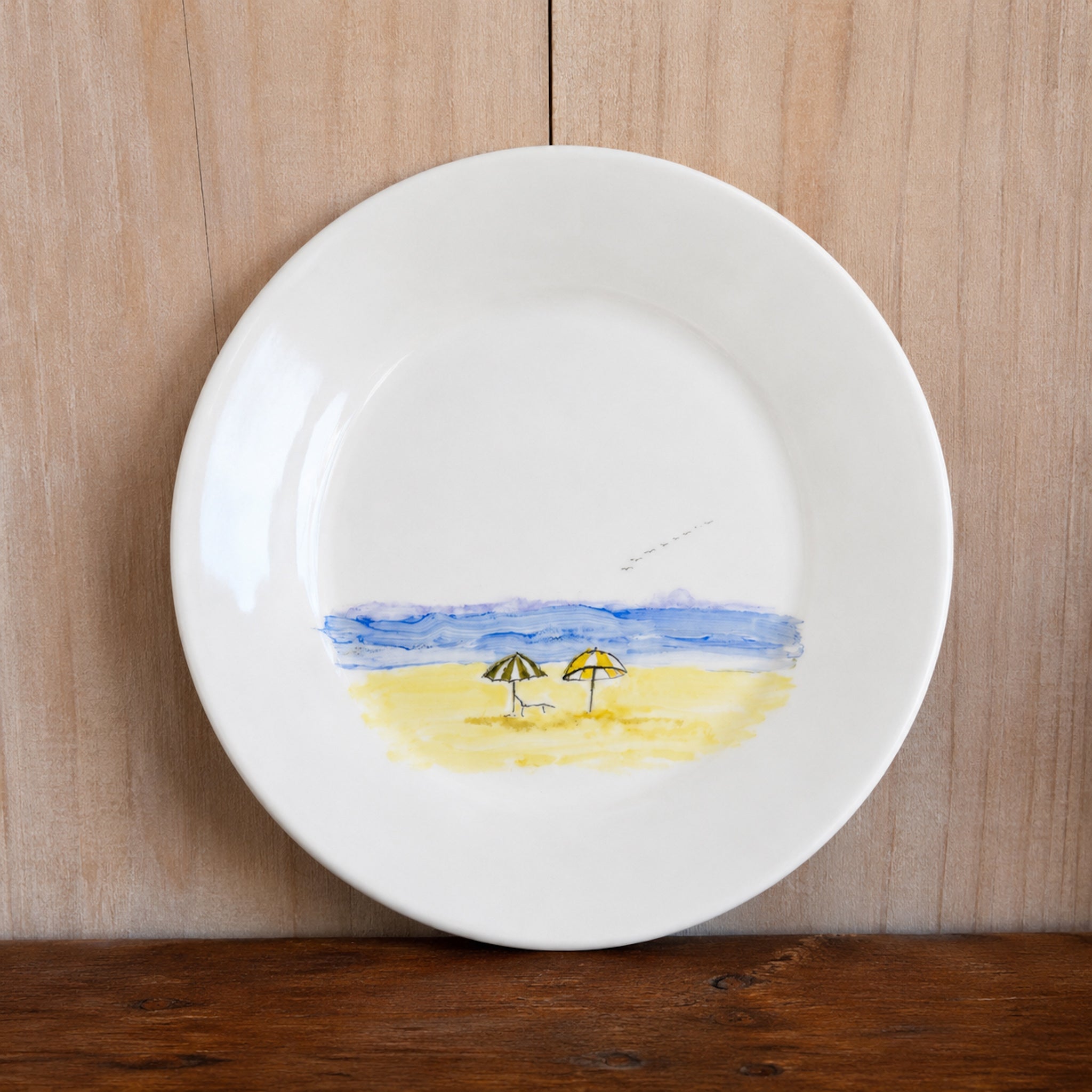 Plato Playa Pintado a Mano 20cm