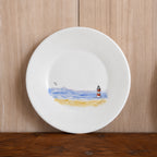 Plato Playa Pintado a Mano 20cm