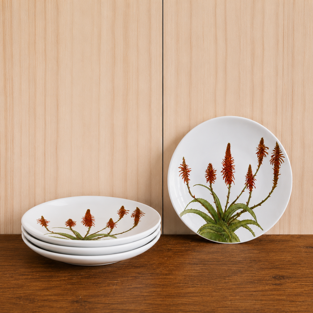 Plato Aloe Rojo 20cm