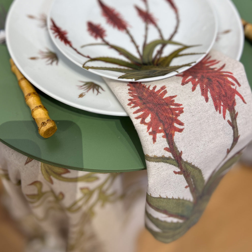 Set Servilletas Botanica Crudo