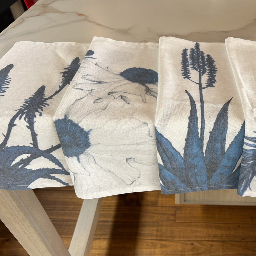 Set Servilletas Botanica Azul