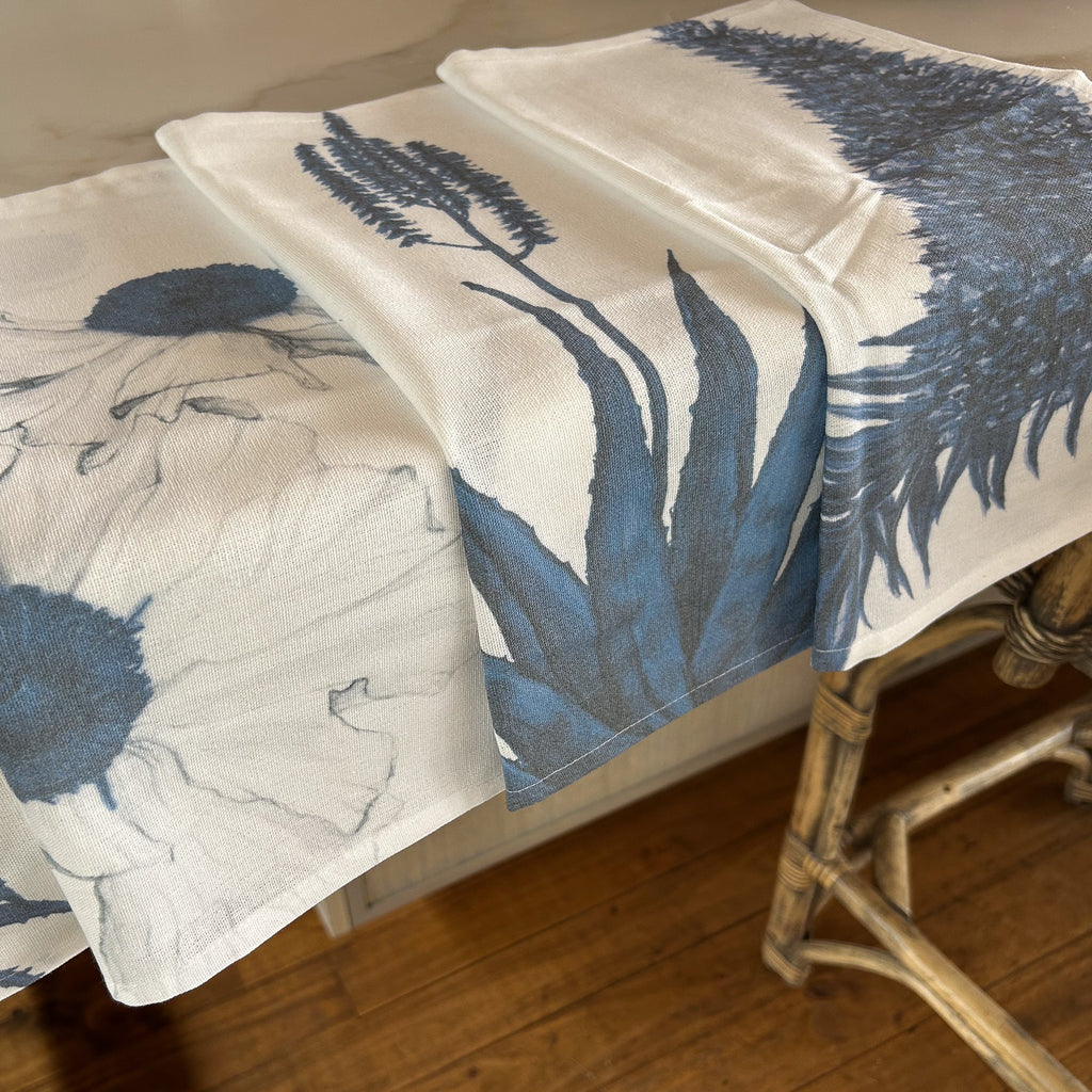 Set Servilletas Botanica Azul