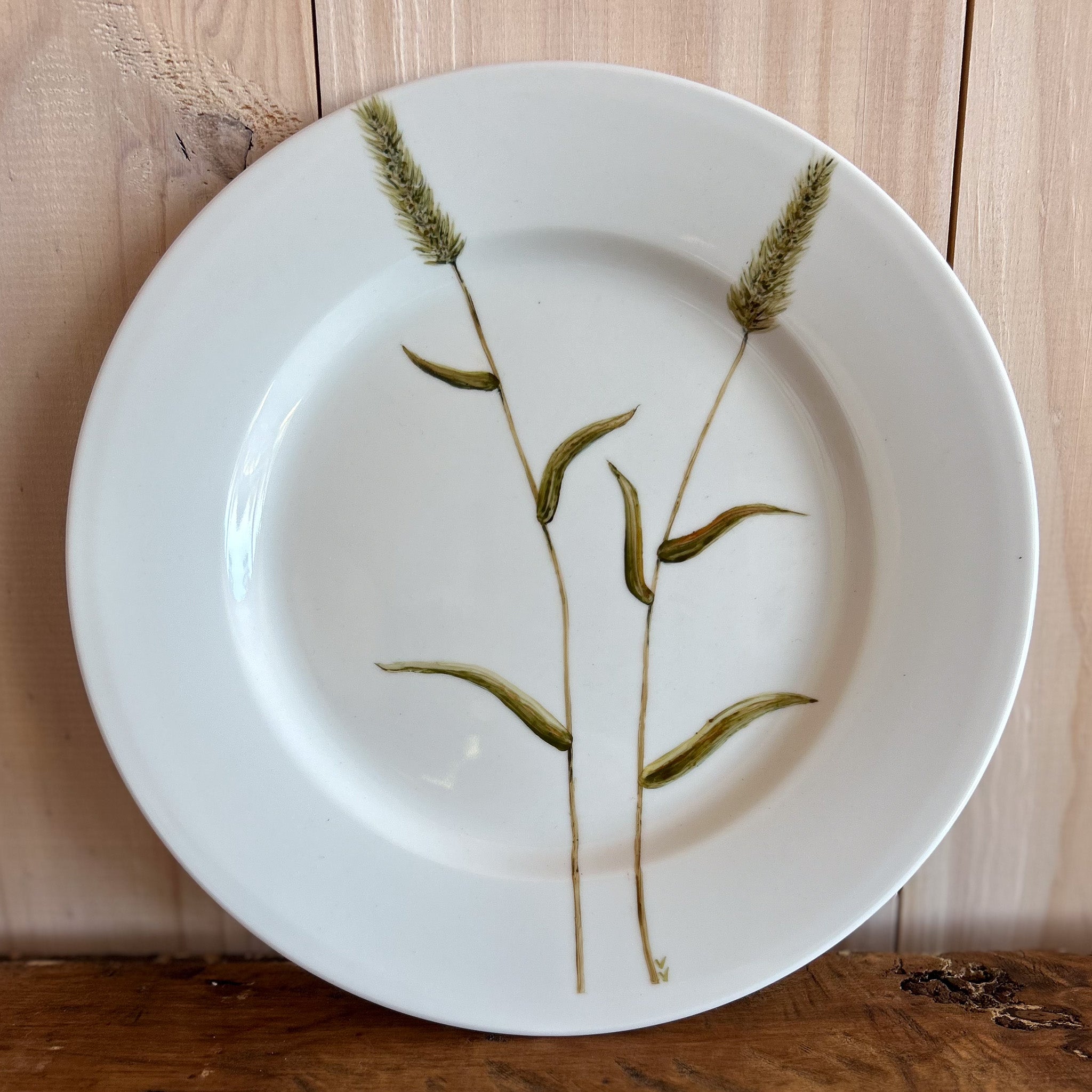 Plato Hierbas Pintado a Mano 20cm