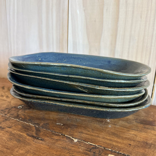 Platos Ovalados Azul marino