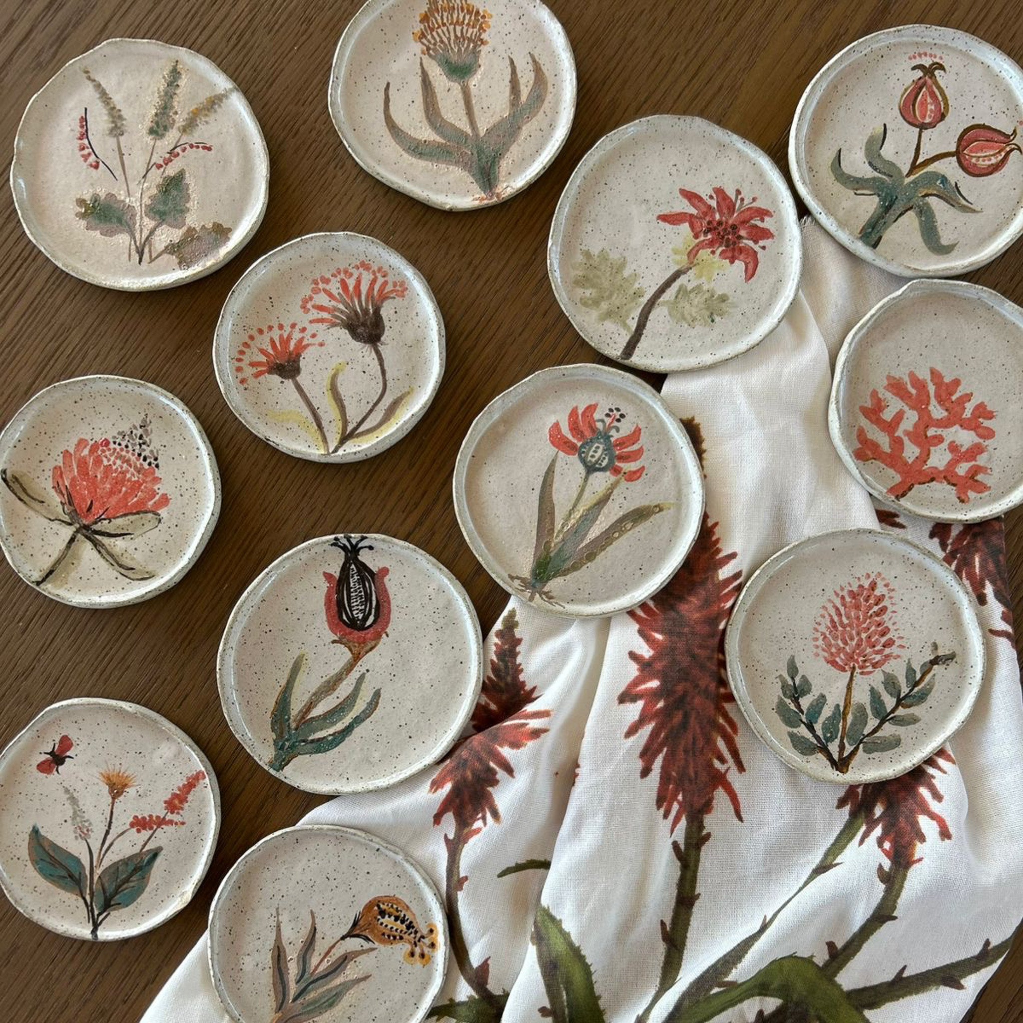 Mini Plato Gres Coral (1u)