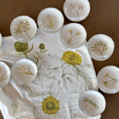 Mini Plato Gres Amarillo (1u)