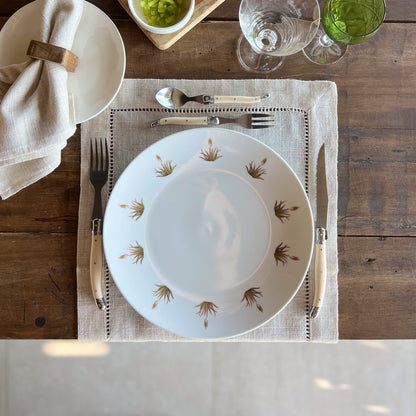 Plato Fondo Aloe Amarillo 26cm