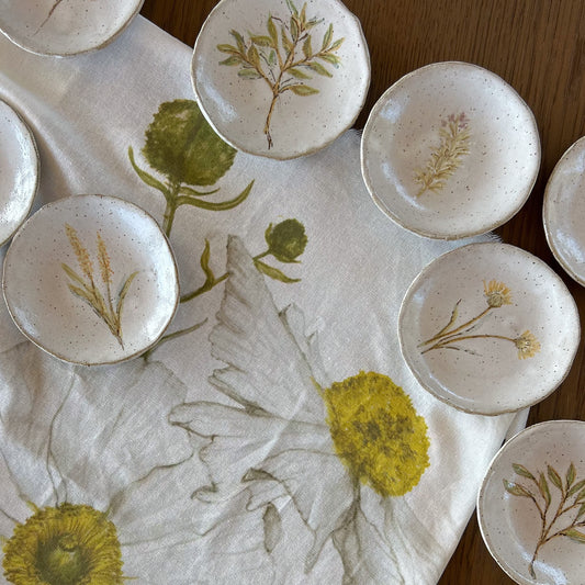 Mini Plato Gres Amarillo