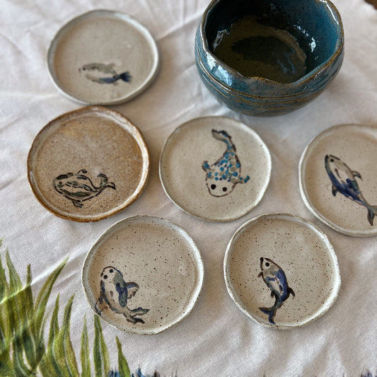 Mini Plato Gres Peces