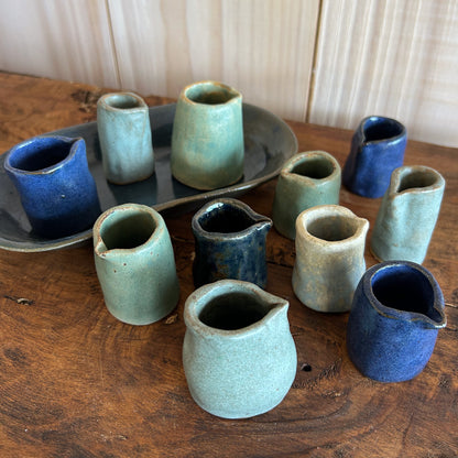 Mini Jarritos Aliño en tonos azul intenso