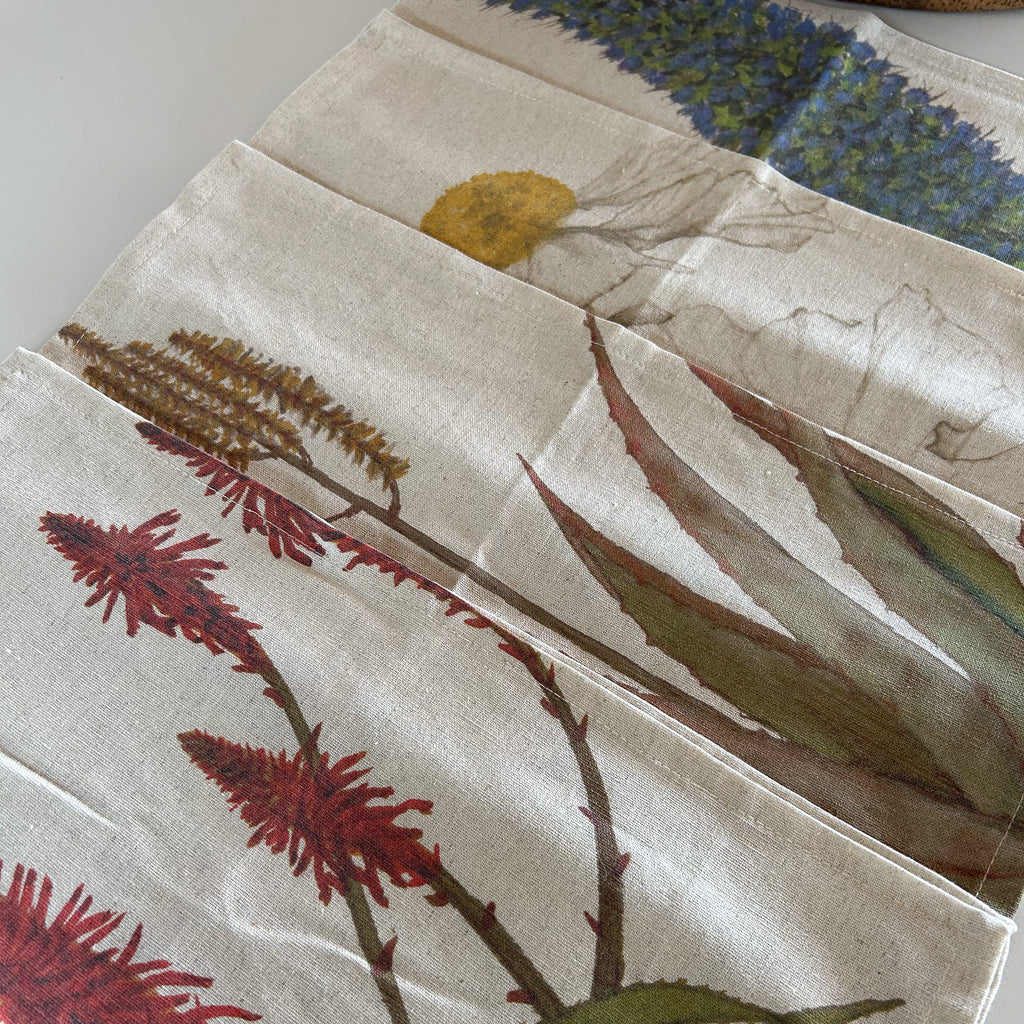 Set Servilletas Botanica Crudo