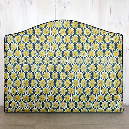 Respaldo 1.5 plaza - Botánico mostaza y negro