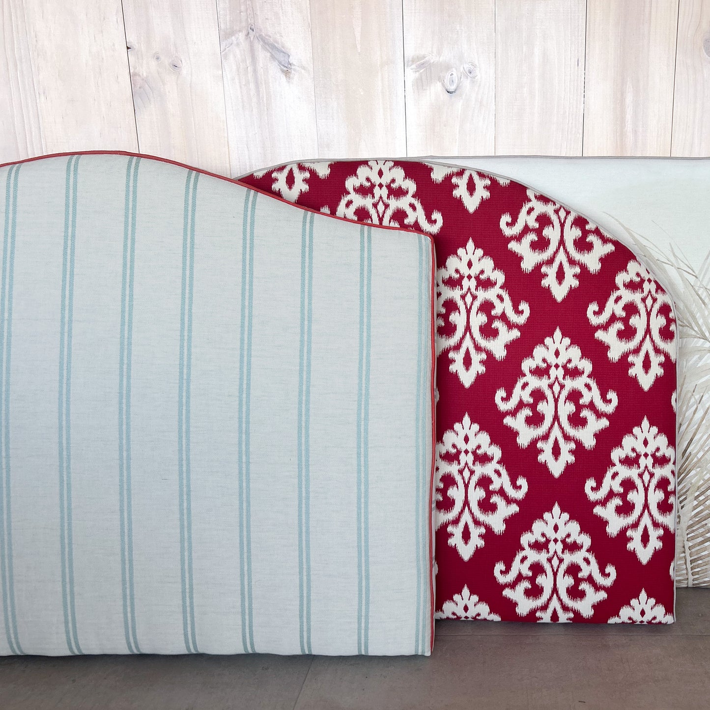 Respaldo 1.5 plaza - Rayas celeste