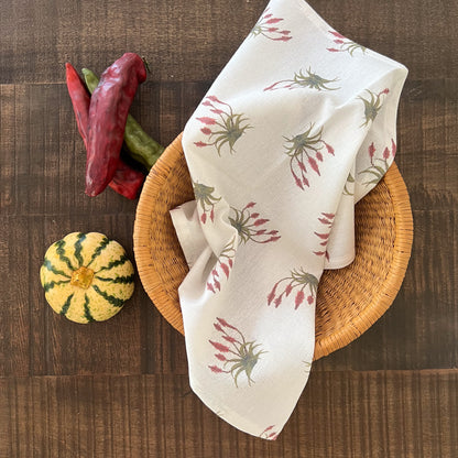 Servilleta Botanica Pattern Aloe Rojo