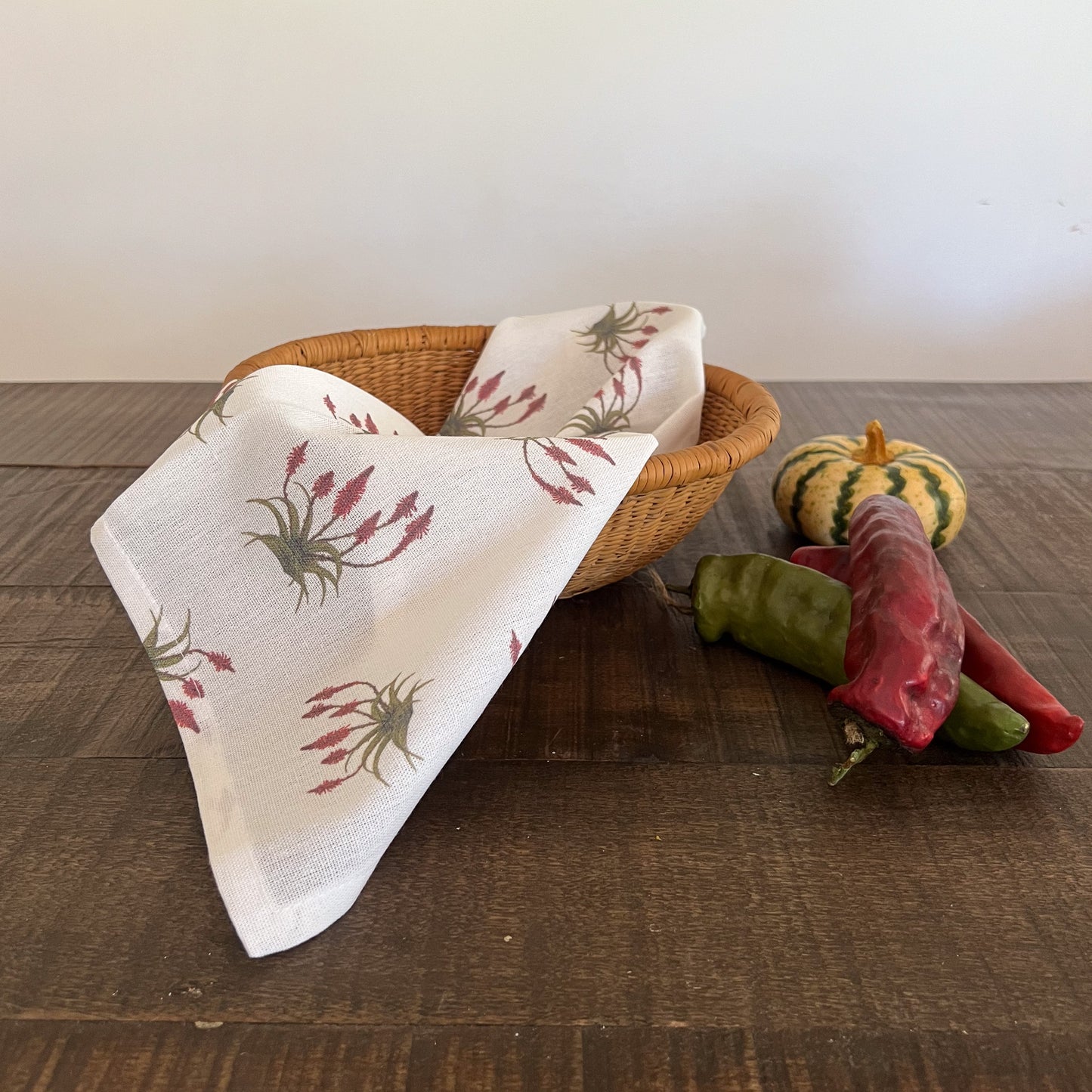 Servilleta Botanica Pattern Aloe Rojo