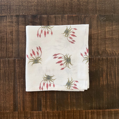 Servilleta Botanica Pattern Aloe Rojo