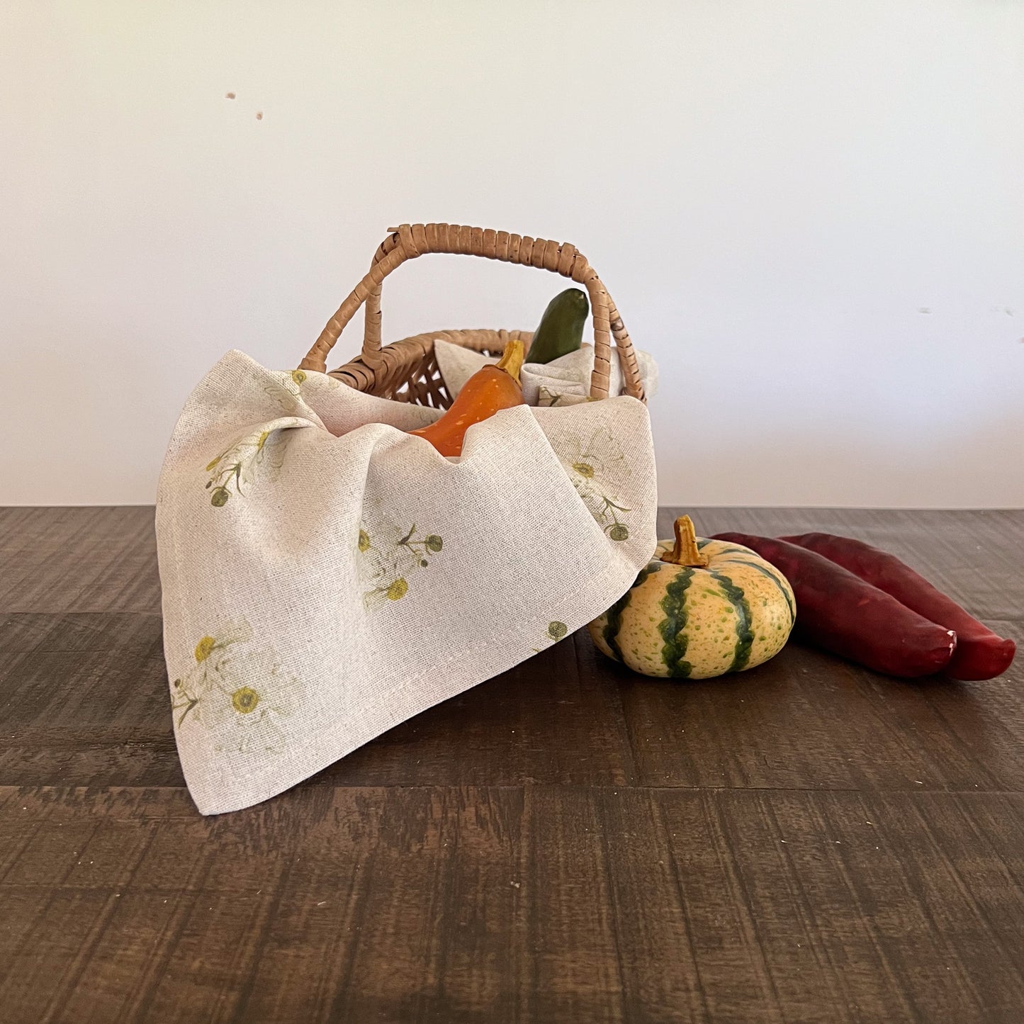 Servilleta Botanica Crudo Pattern Romneya