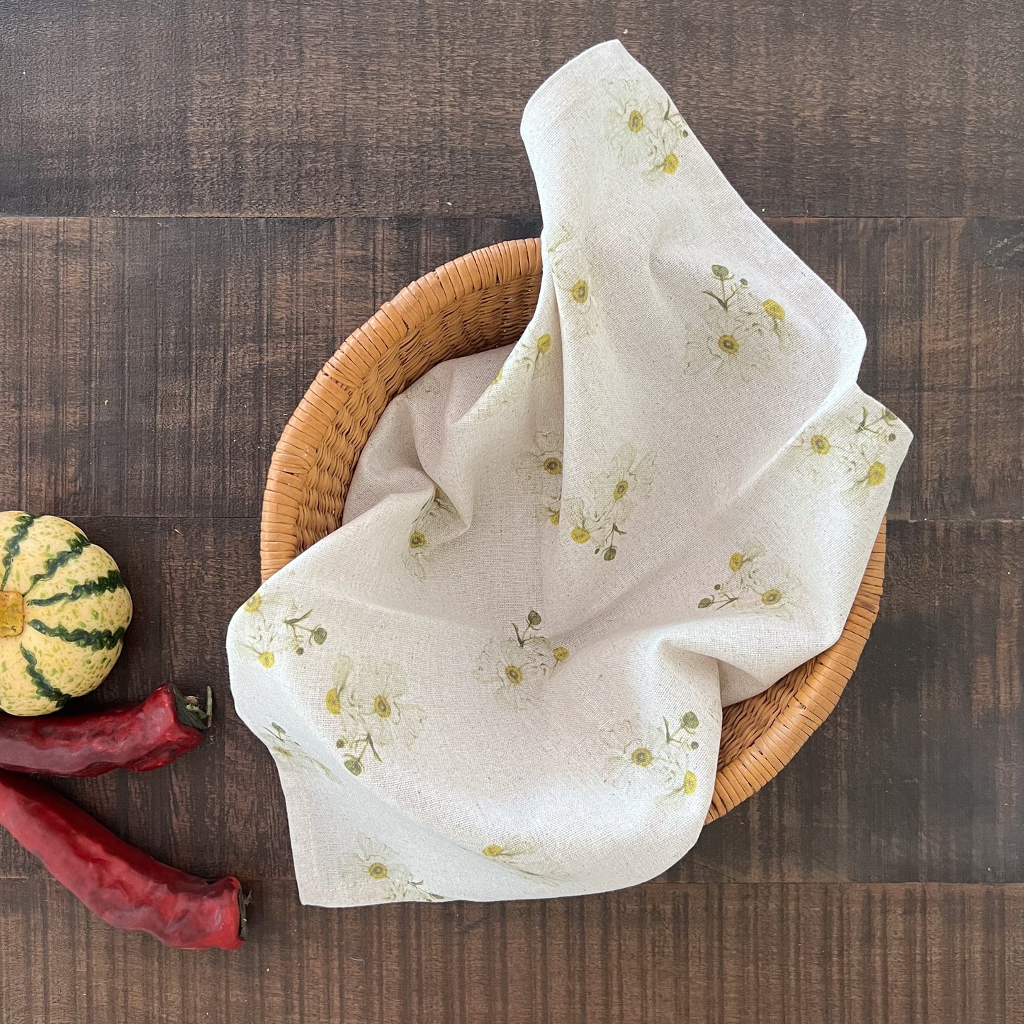 Servilleta Botanica Crudo Pattern Romneya